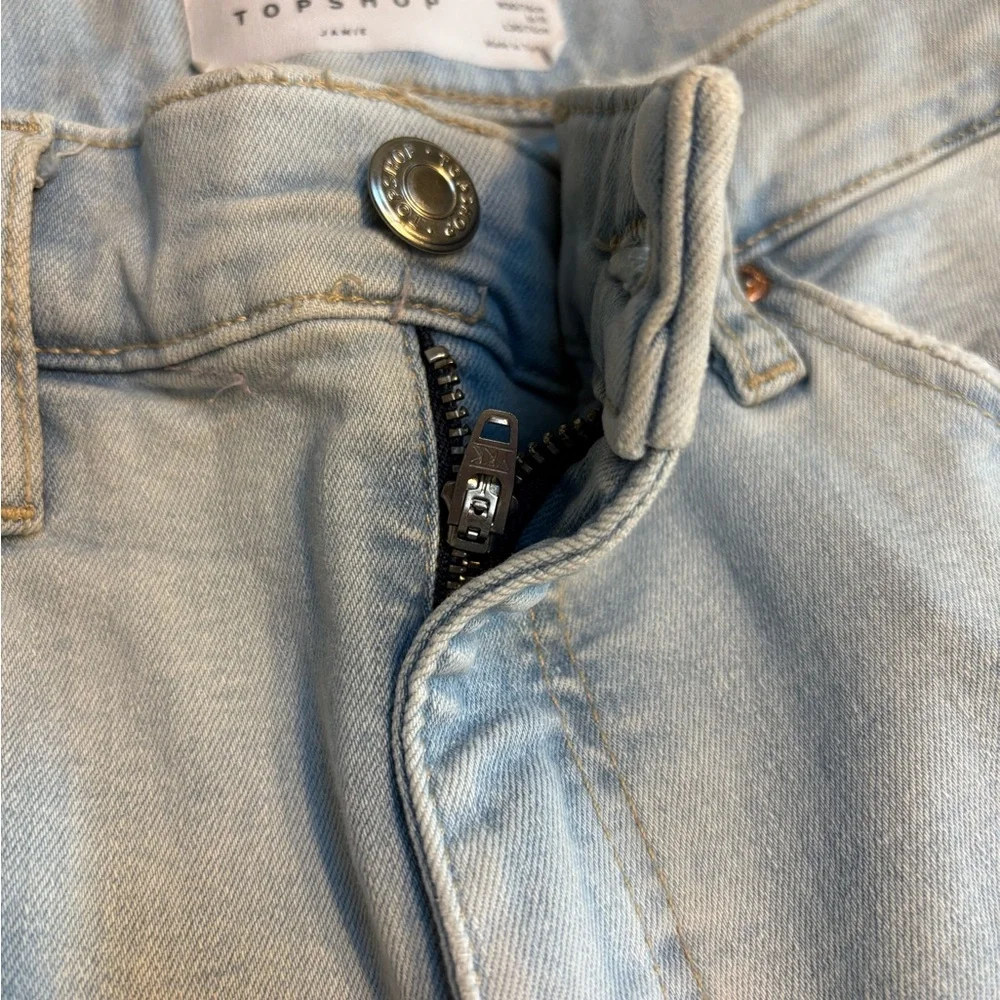 Topshop Light Blue High Rise Jamie Skinny Jeans